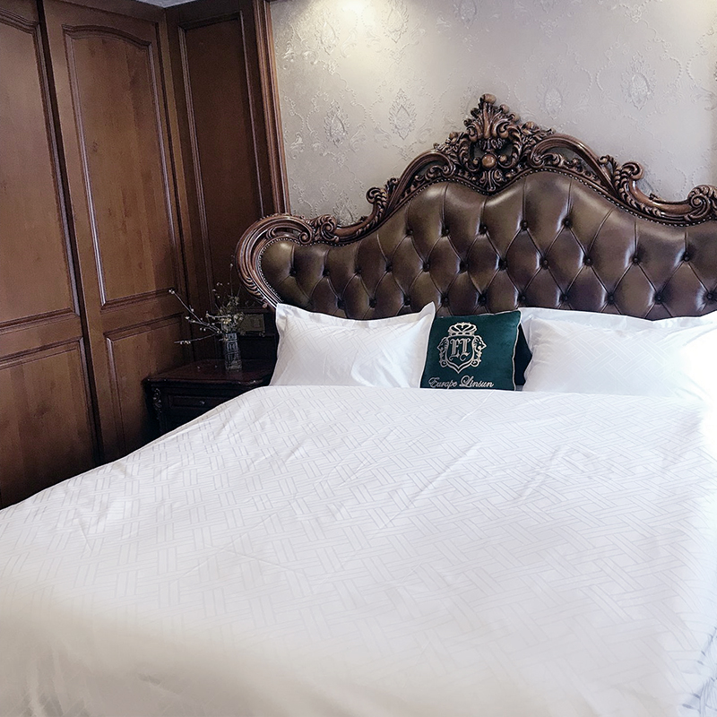 Sneeuwwitje Puur katoen 60s 330TC Sateen Jacquard Hotel beddengoedkleding