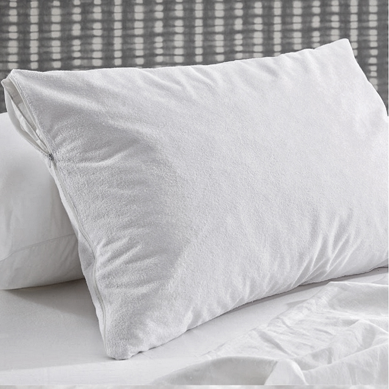 50/50 Polycotton waterdichte Terry Toweling Hotel Pillow Protector