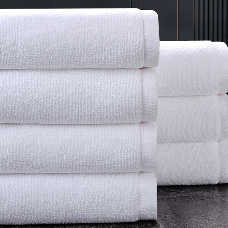 32S/2 dubbele lus puur katoenen frisse witte badhanddoekhotel