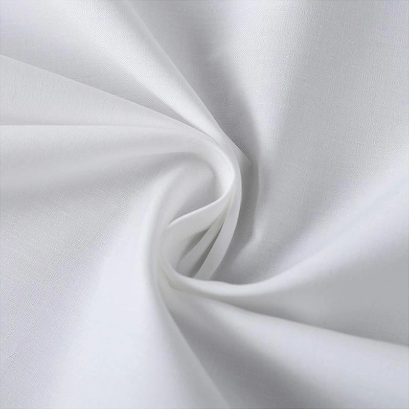 Puur wit 233TC percale gewone hotel katoenen plaatstof
