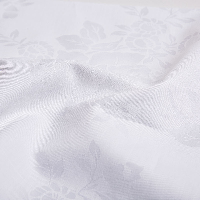 Katoen sateen jacquard geweven hotelskleedstof